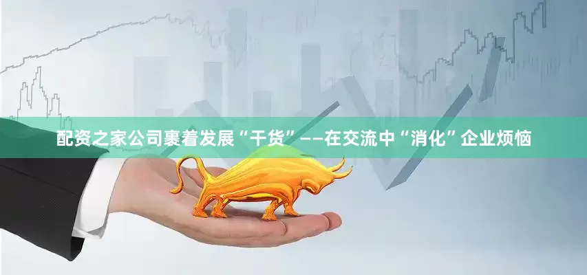 配资之家公司裹着发展“干货”——在交流中“消化”企业烦恼